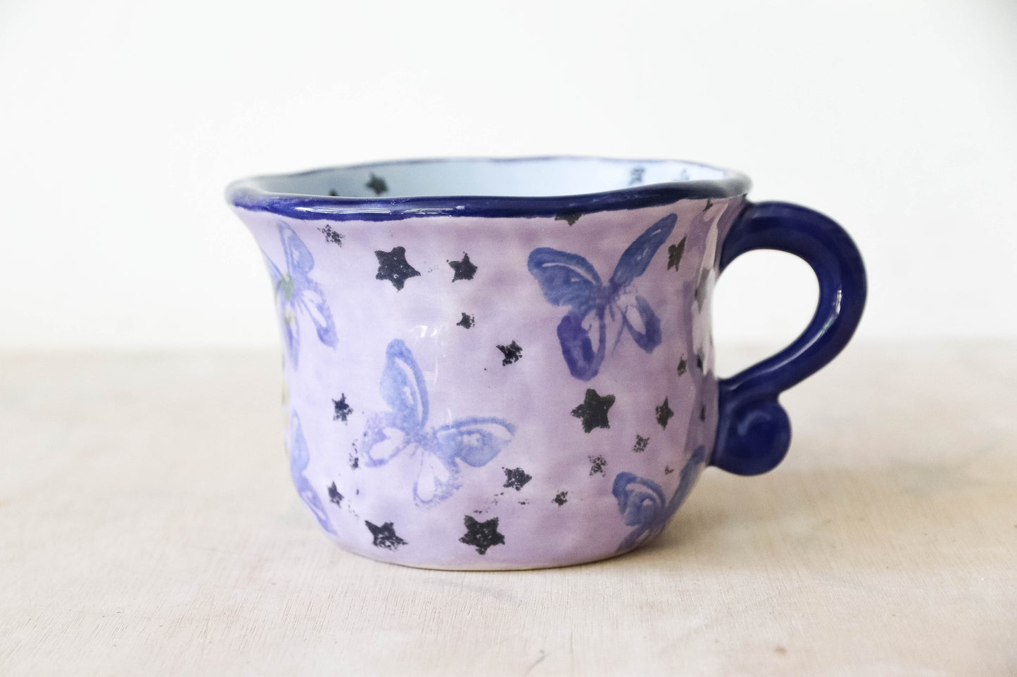 Peekaboo Cat Blue Sabrina Mug
