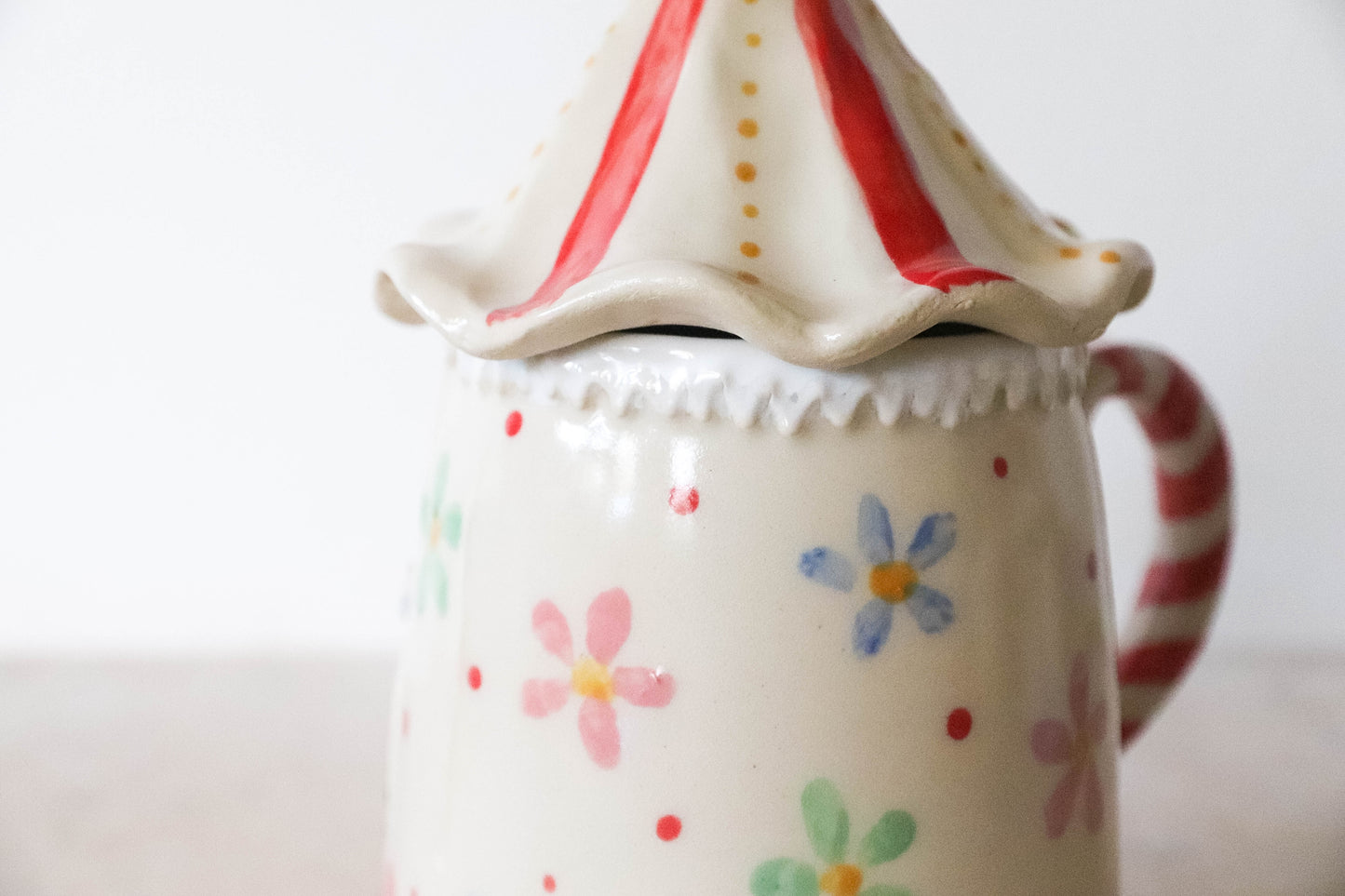 Ghost Clown Tent Stoneware Mug