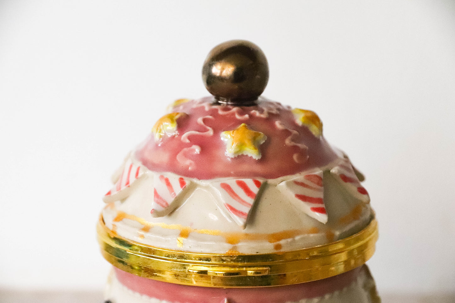 Carousel Stoneware Music Box