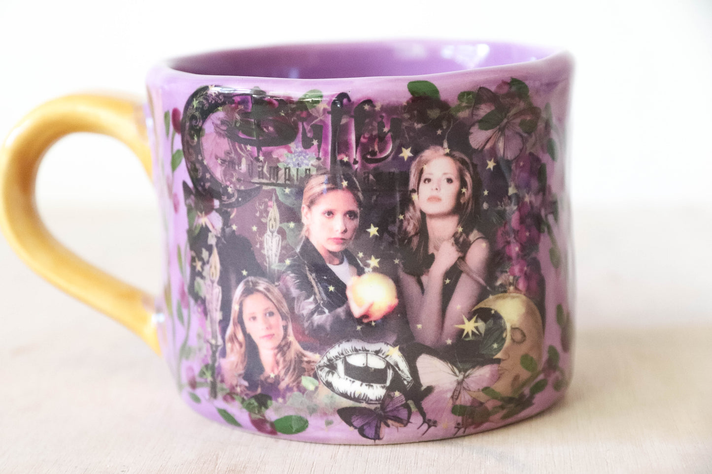 Buffy Purple Gold Mug Large