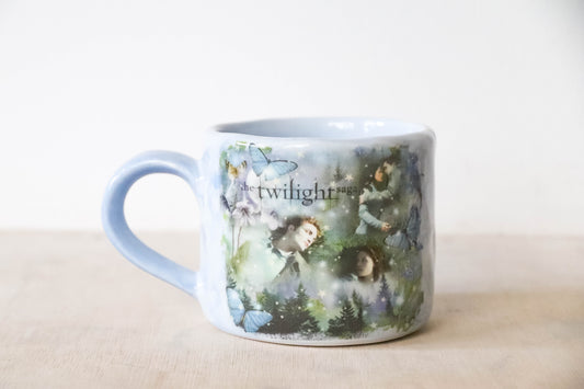 Blue Sparkly Vampire Twilight Medium Mug