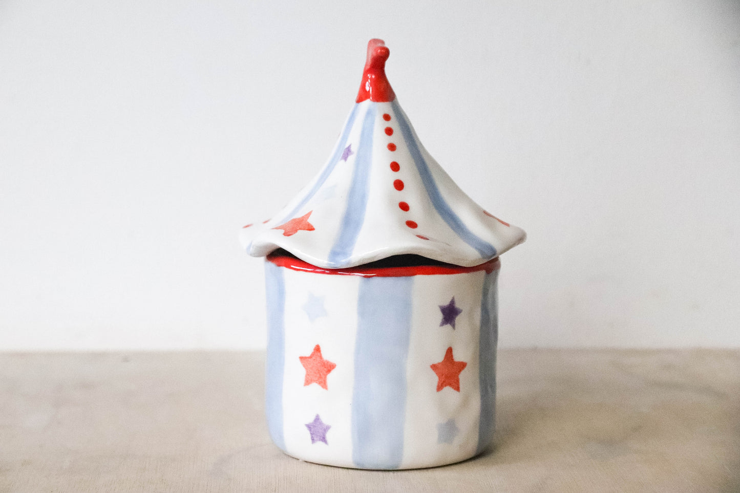 Blue Tent Lidded Mug