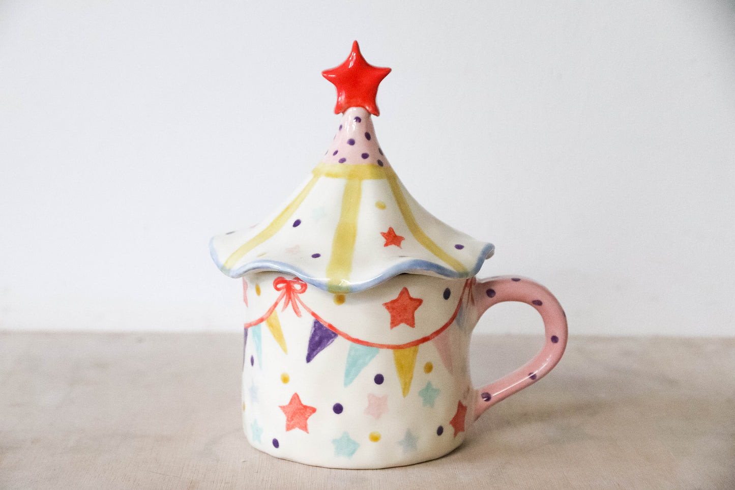 Confetti Tent Lidded Mug