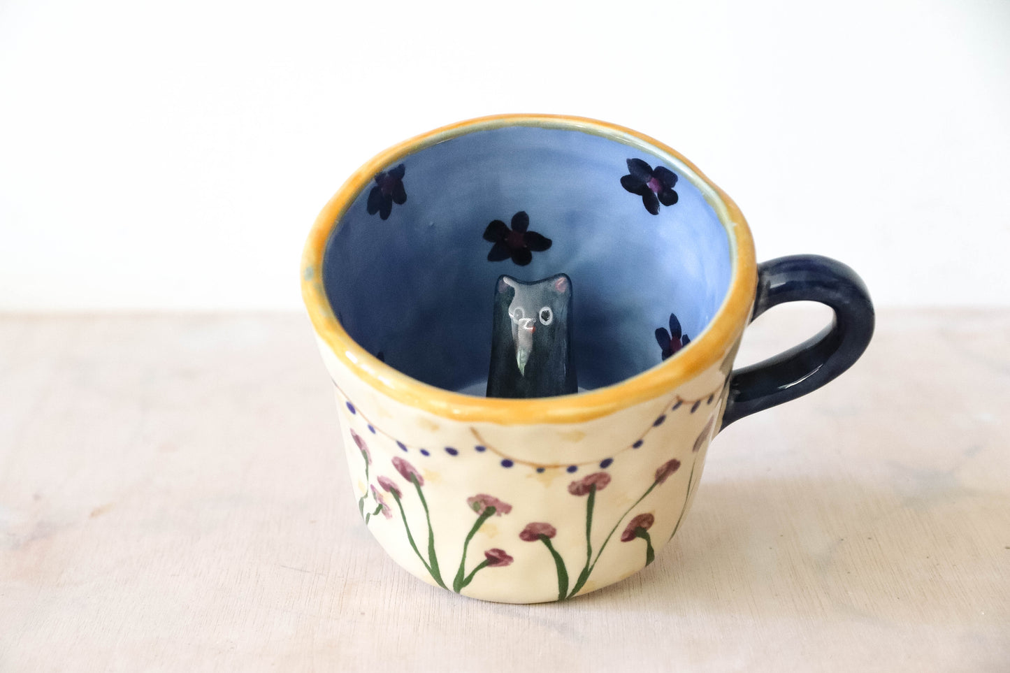 Peekaboo Cat Whimsy Sabrina Mug