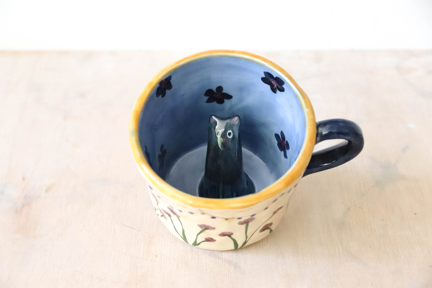 Peekaboo Cat Whimsy Sabrina Mug