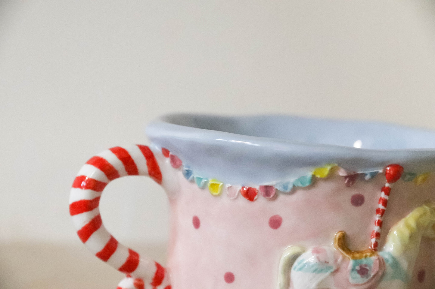 Blue Pink Carousel Mug