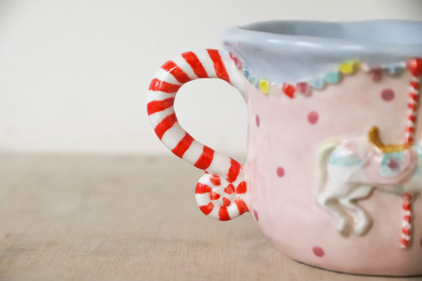 Blue Pink Carousel Mug
