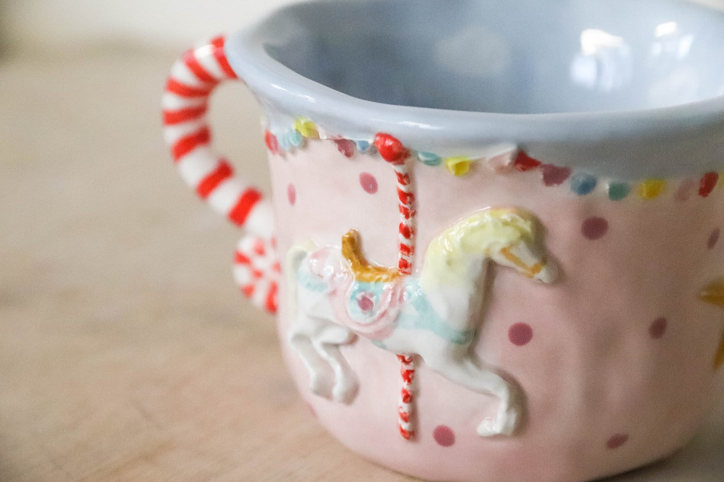 Blue Pink Carousel Mug