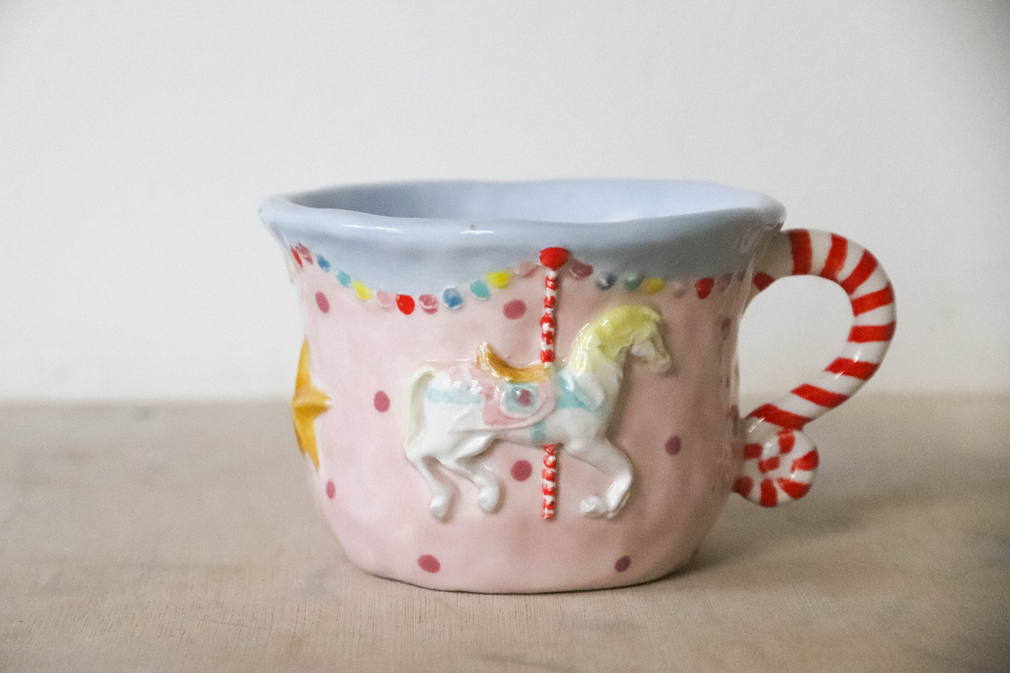 Blue Pink Carousel Mug