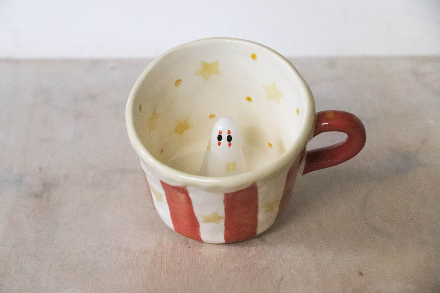 Peekaboo Clown Ghost Mug