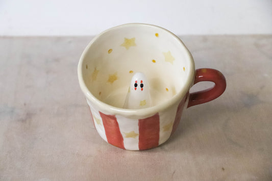 Peekaboo Clown Ghost Mug
