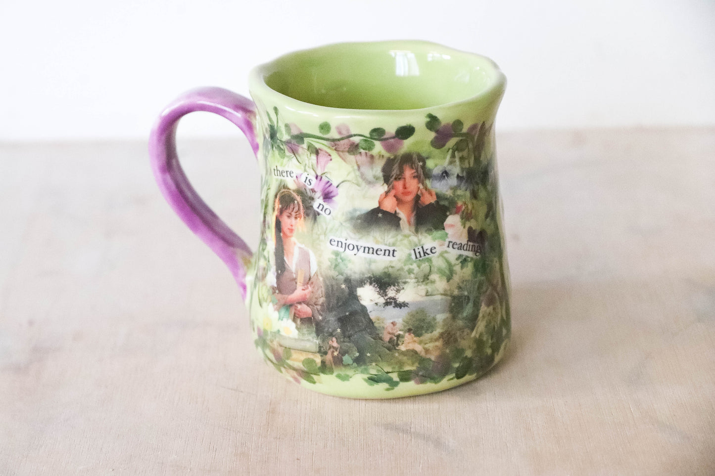 Pride and Prejudice Reading Tulip Mug