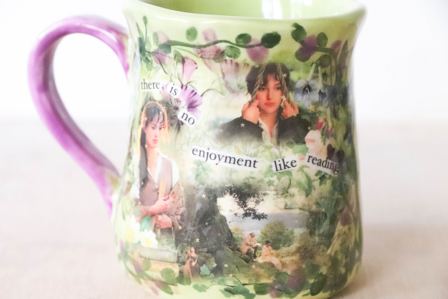 Pride and Prejudice Reading Tulip Mug