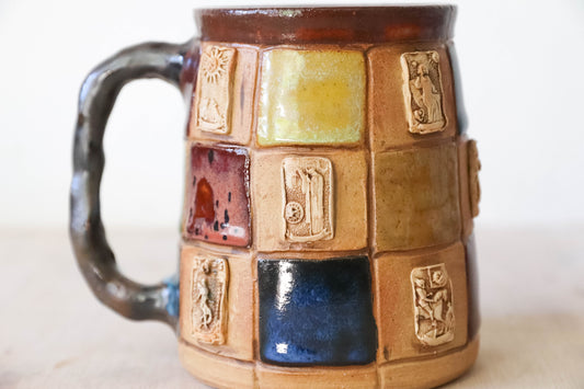 Tarot Patchwork Stoneware Mug