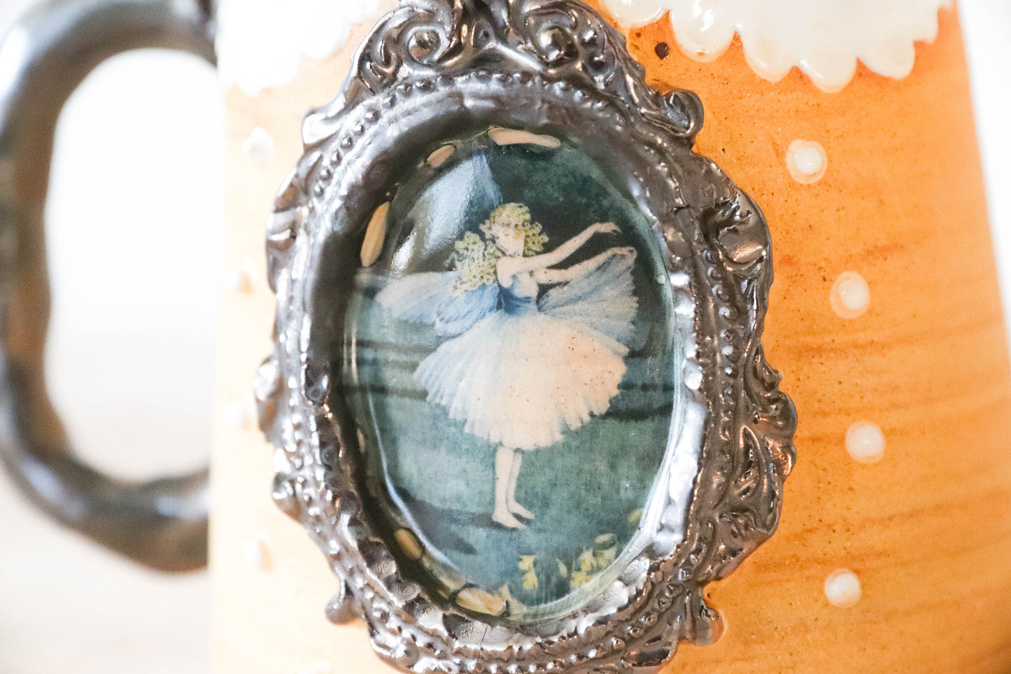 Framed Fairy Stoneware Mug