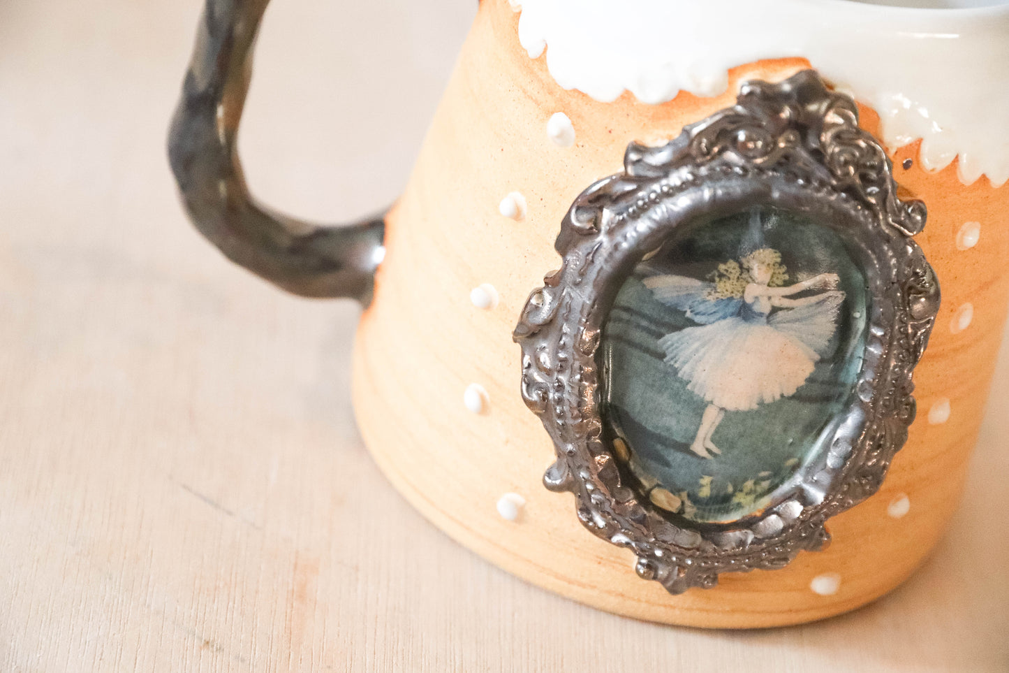 Framed Fairy Stoneware Mug