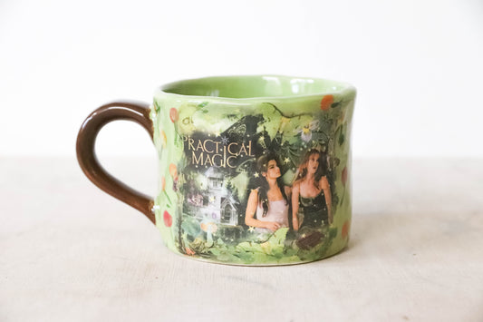 Practical Magic Green Floral Mug Large