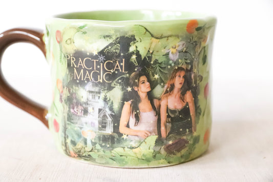 Practical Magic Green Floral Mug Large