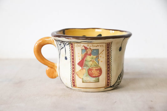 Vintage Halloween Witch Mug
