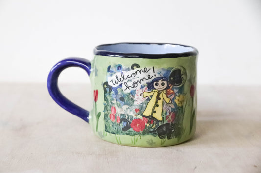 Coraline Blue Green Mug Medium