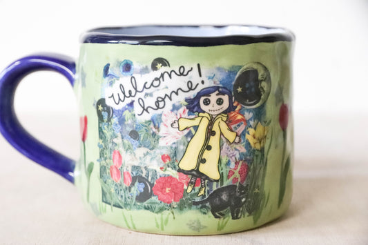 Coraline Blue Green Mug Medium