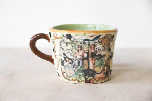 Practical Magic Witch Green Cream Mug