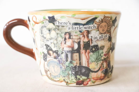 Practical Magic Witch Green Cream Mug