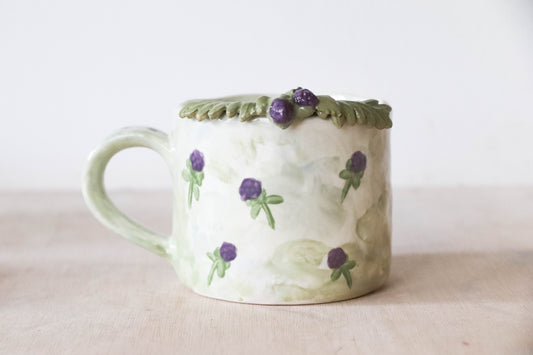 Purple Flower Medium Mug