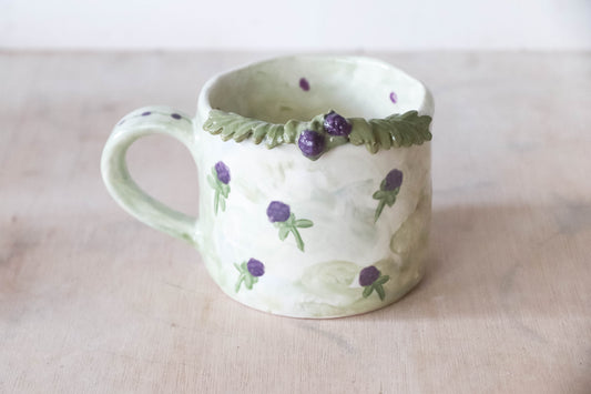 Purple Flower Medium Mug