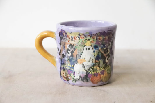 Purple Ghost Small Mug