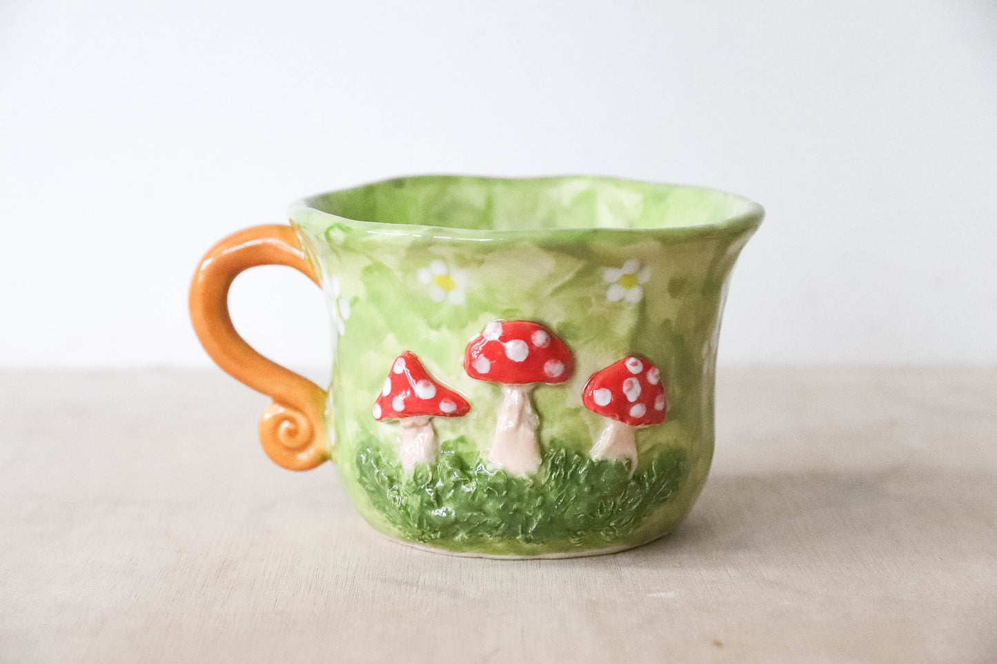 Green Toadstool Mug