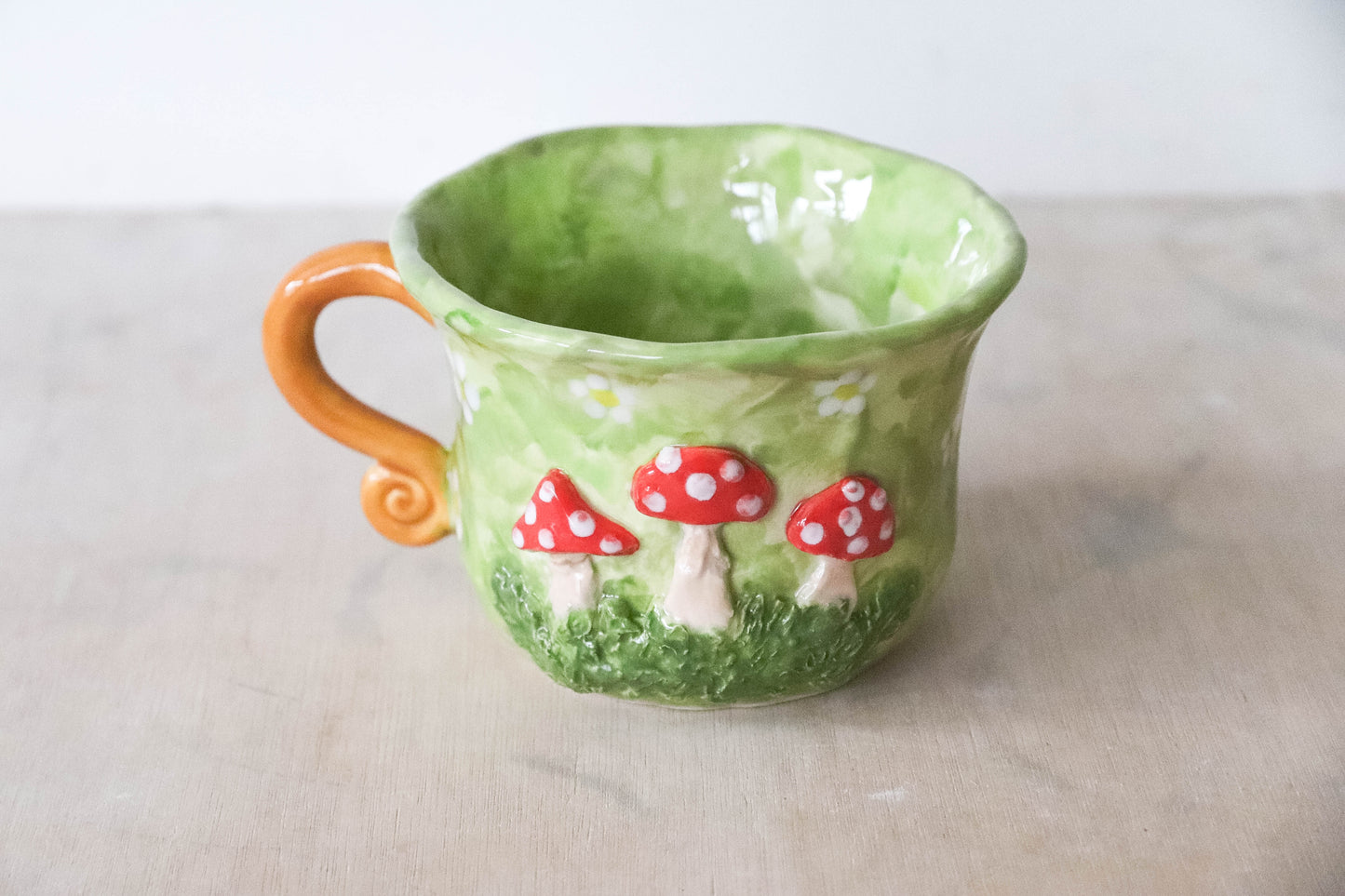 Green Toadstool Mug