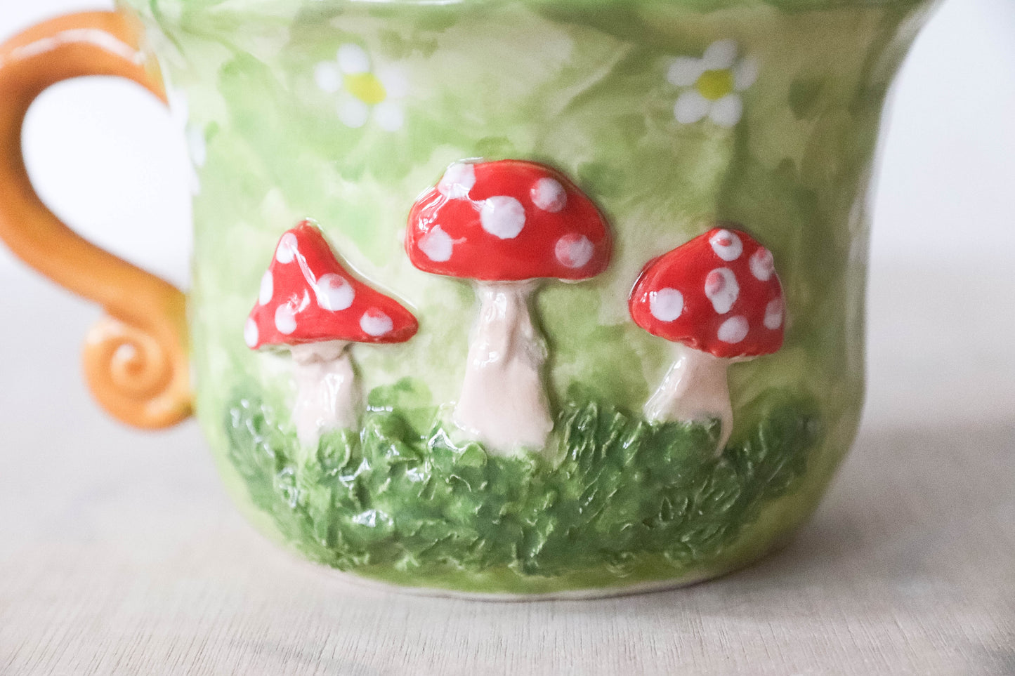 Green Toadstool Mug