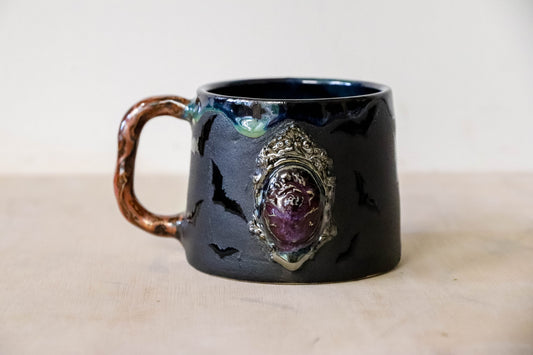 Gothic Rose Stoneware Mug