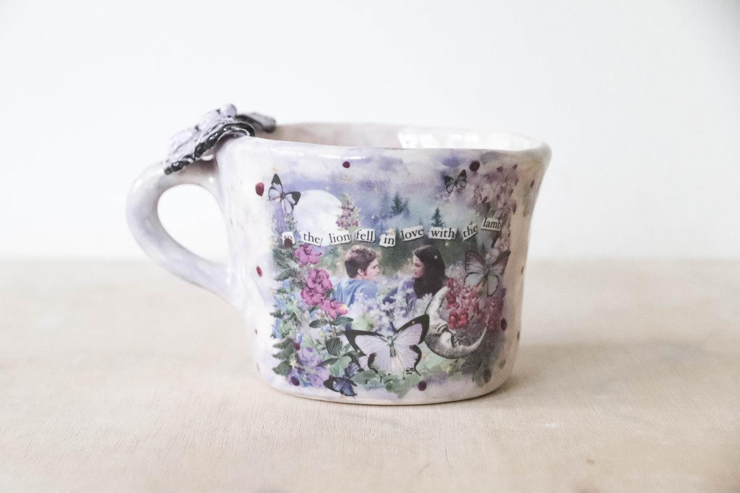Lilac Butterfly Twilight Meadow Mug