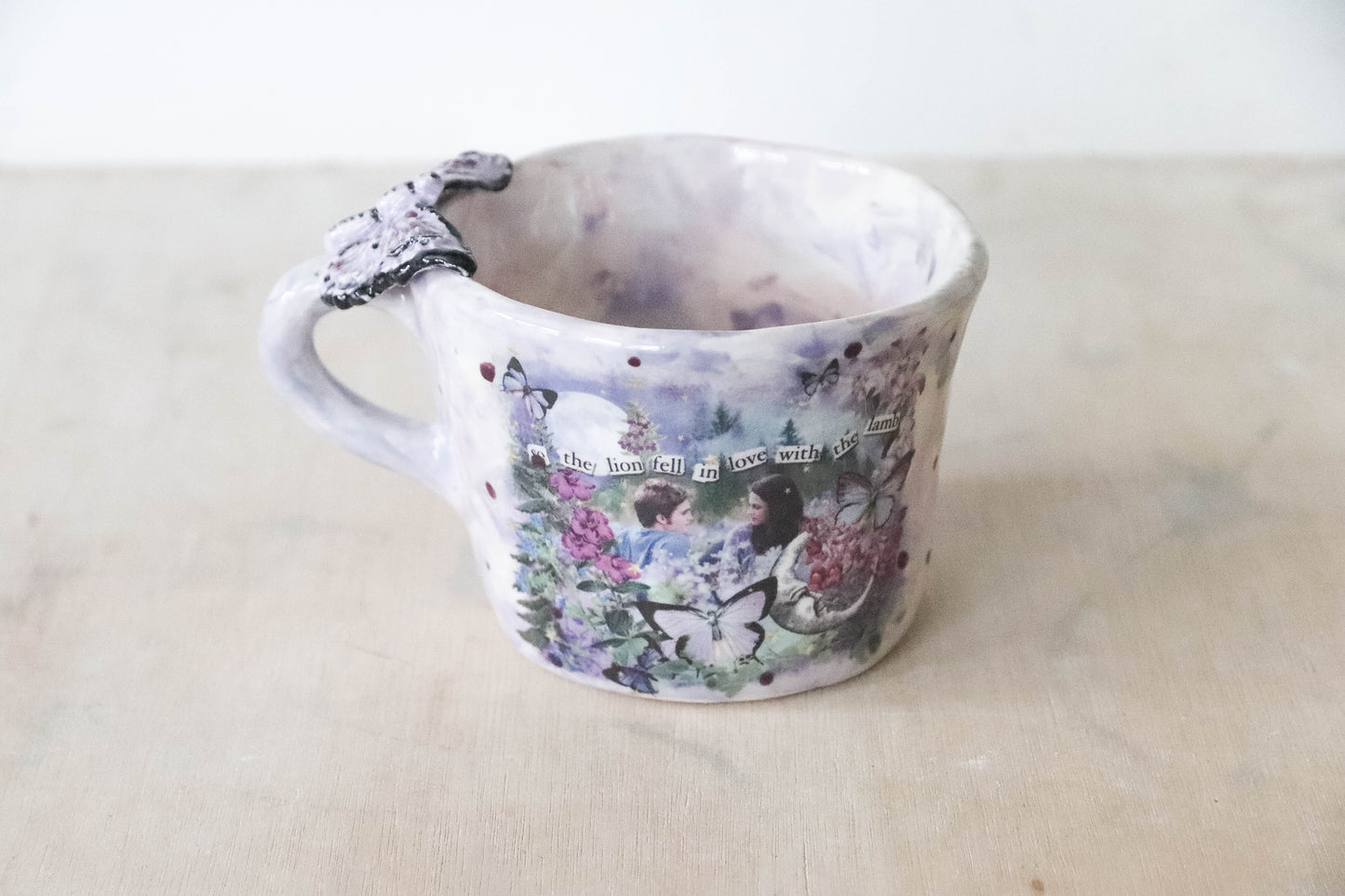 Lilac Butterfly Twilight Meadow Mug