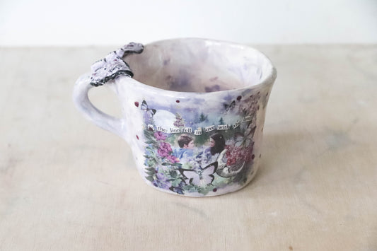 Lilac Butterfly Twilight Meadow Mug