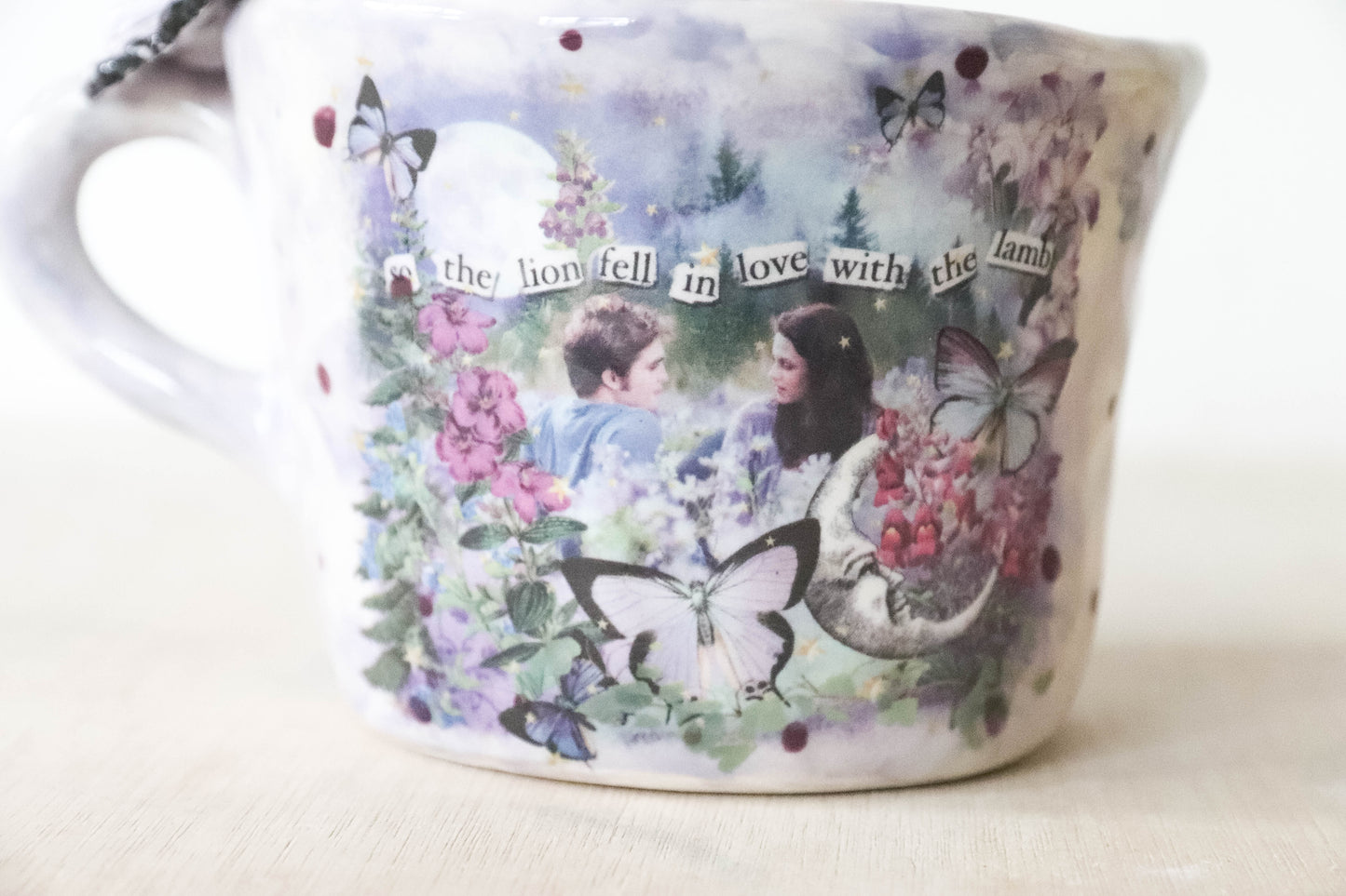 Lilac Butterfly Twilight Meadow Mug