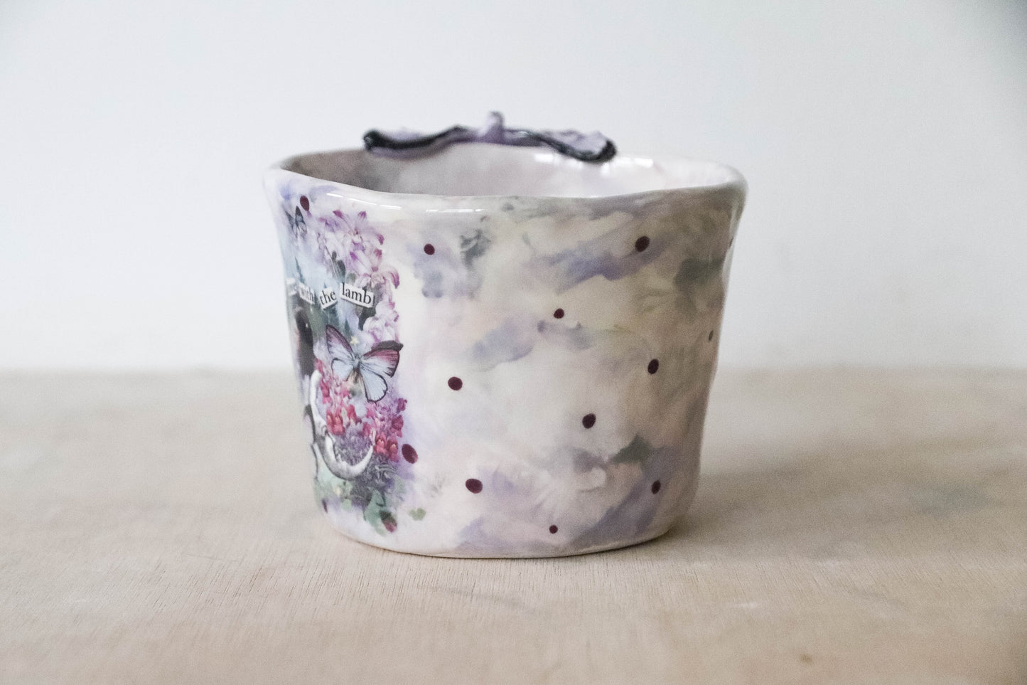 Lilac Butterfly Twilight Meadow Mug