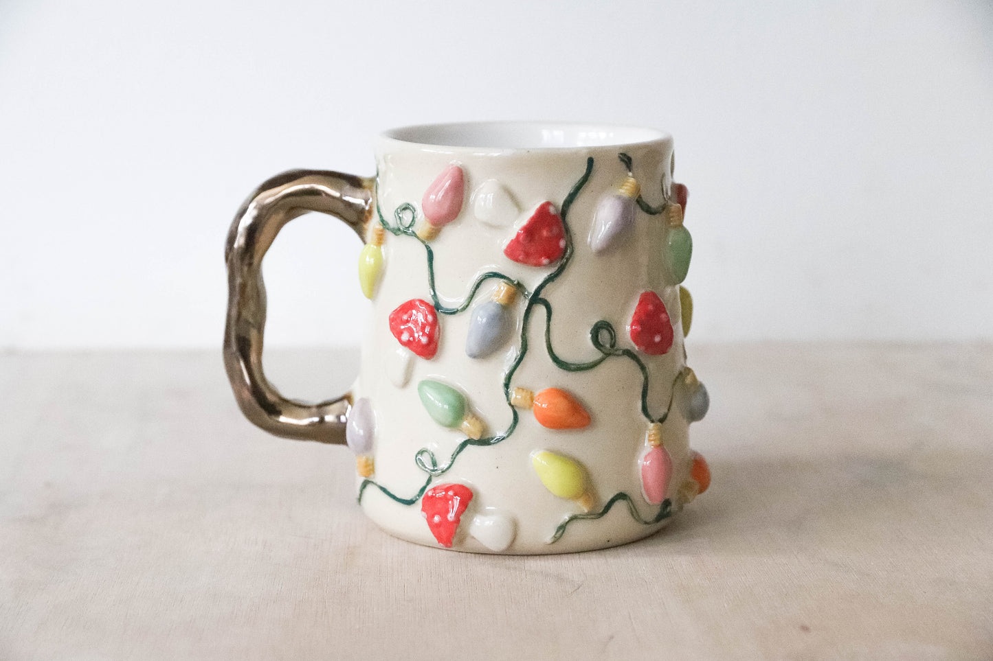 Toadstool Fairy Lights Stoneware Mug