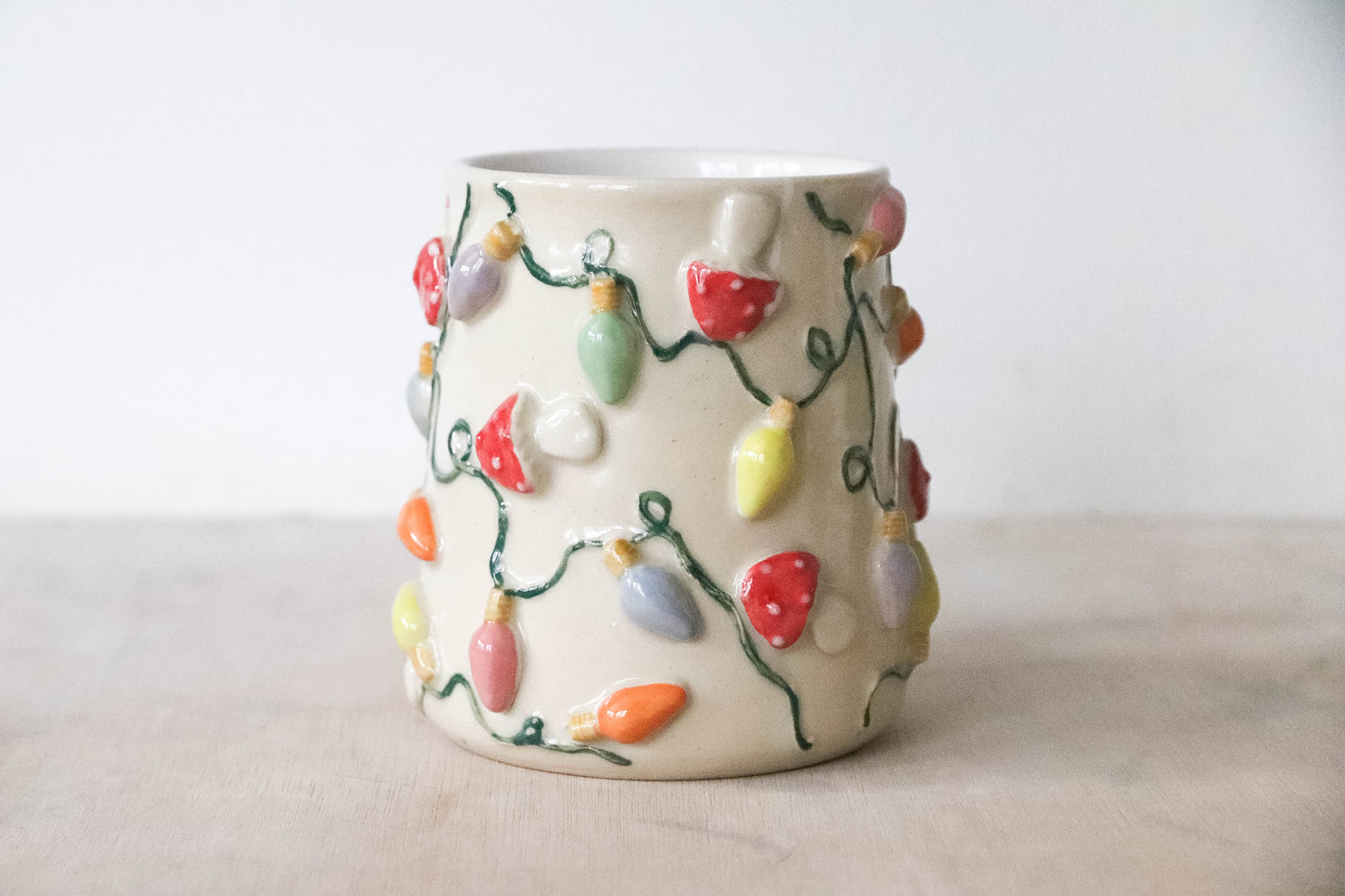 Toadstool Fairy Lights Stoneware Mug
