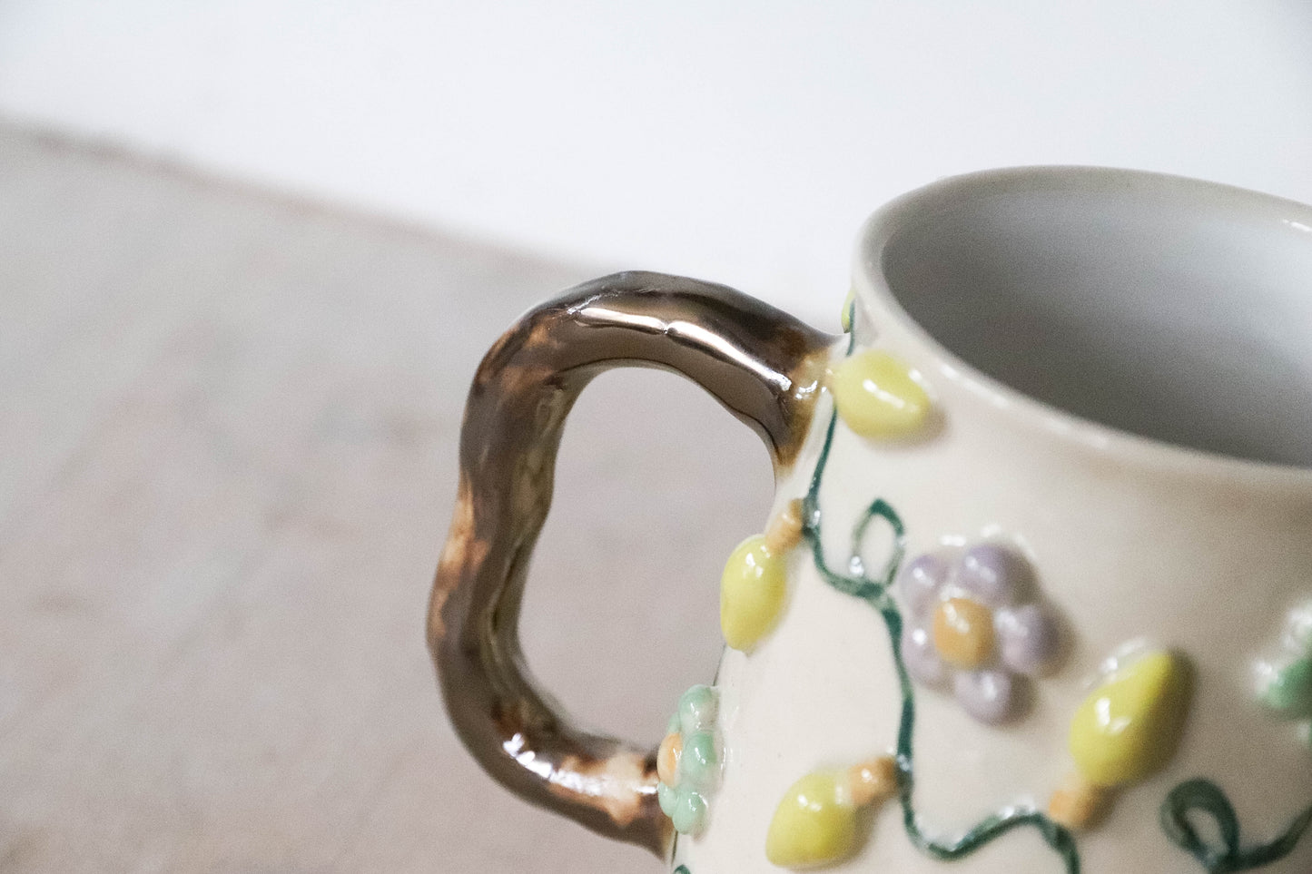 Flower Fairy Lights Stoneware Mug