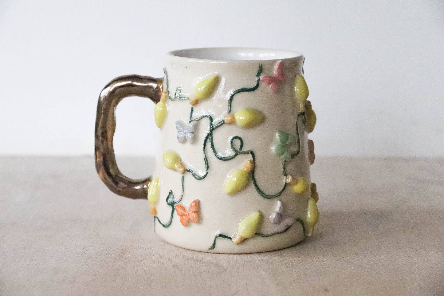 Butterfly Fairy Lights Stoneware Mug