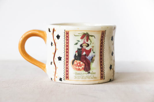 Vintage Halloween Witch Mug Large
