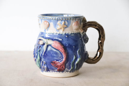 Mermaid Stoneware Mug