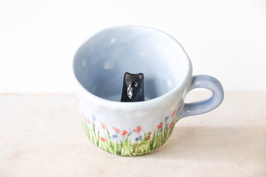 Peekaboo Cat Practical Magic Mug