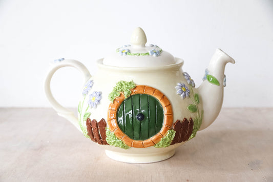Spring Hobbit House Teapot