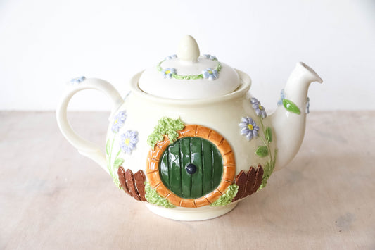 Spring Hobbit House Teapot