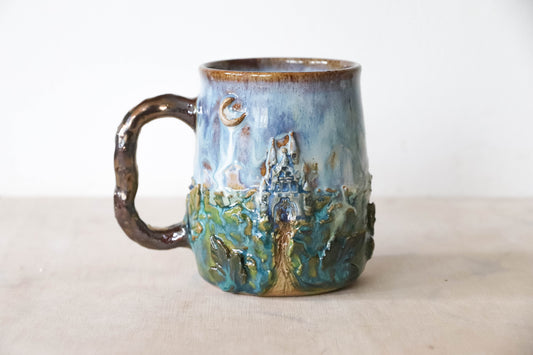 Fantasy Castle Stoneware Mug