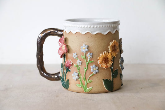 Spring Garden Stoneware Mug